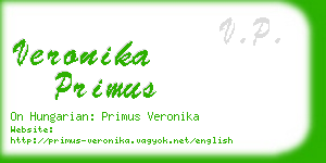 veronika primus business card